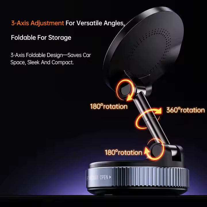MagniSpin 360™ – Smart Magnetic Vacuum Phone Mount